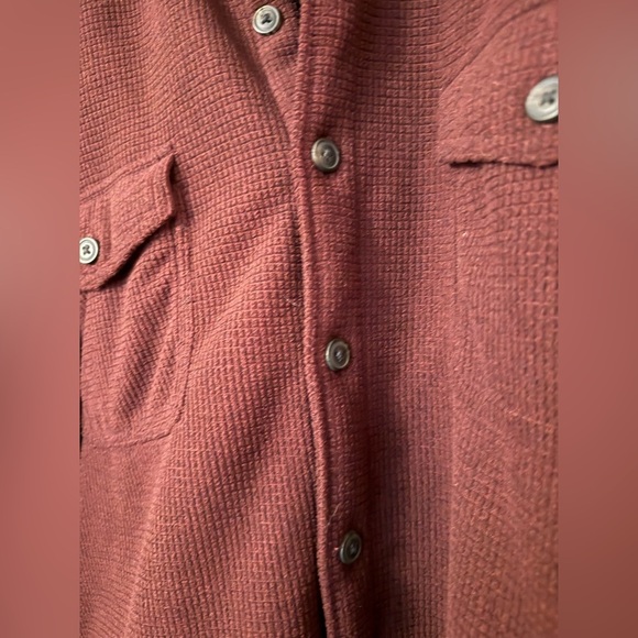 Freedom Foundry Men’s Burgundy Heavy Weight Shacket Jacket Sherpa Lined Size XXL - Picture 4 of 9